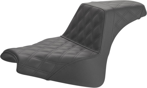 Saddlemen - 818-28-175 - Step-Up Seat - Full Lattice Stitch - Black
