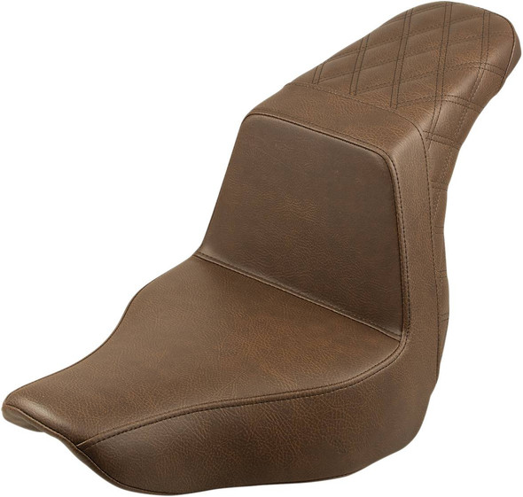Saddlemen - 818-29-173BR - Step-Up Seat - Rear Lattice Stitch - Brown