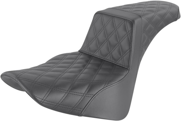 Saddlemen - 818-33-175 - Step-Up Seat - Full Lattice Stitch - Black (Open Box)