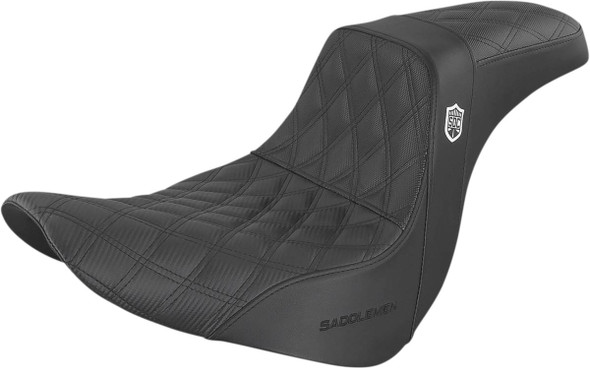 Saddlemen - SC81829DB - Pro Series SDC Performance Seat - w/o Backrest - Lattice Stitch/Lumbar Gripper - FL/FX '18-'24