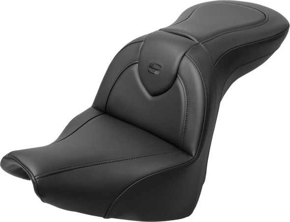 Saddlemen - 818-31-187BR - RoadSofa™ Seat - with Backrest - Black Stitch - FXBR/S '18-'20