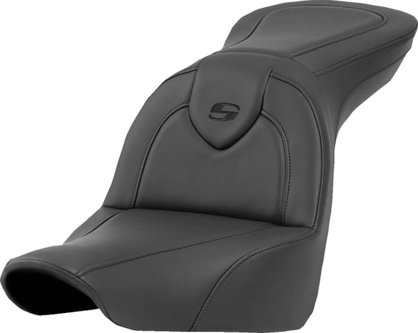 Saddlemen - 818-29-187 - Roadsofa™ Seat - without Backrest - Black/Black Stitching - FXLR/FLSB '18-'23