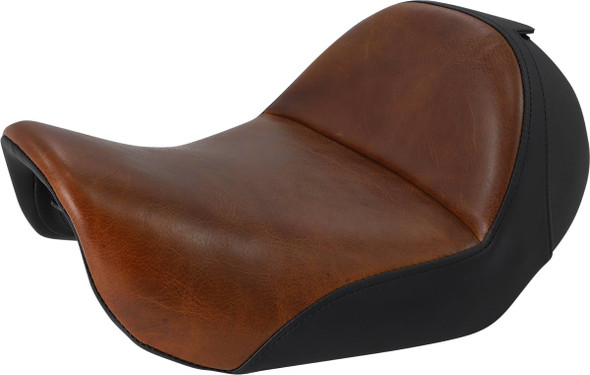 Saddlemen - 806-04-0041B - Seat - Renegade™ Lariat Solo - Smooth - Brown - Dyna