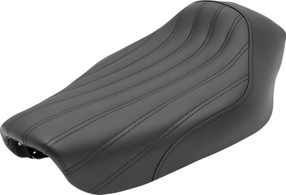 Saddlemen - 804-04-0023 - Knuckle Solo Seat - Ribbed - Black - FXD '04-'05
