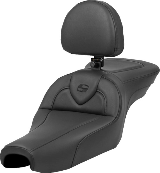 Saddlemen - 807-11-187BR - Roadsofa™ Seat - with Backrest - Black - XL '04-'22