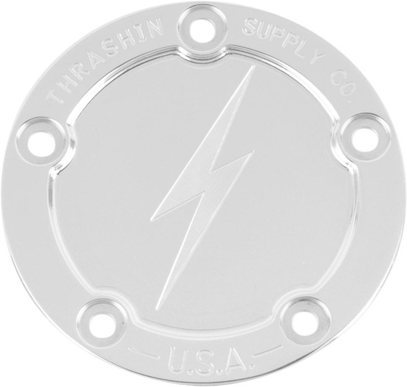 Thrashin Supply Co. - TSC-3026-2 - Points Cover - Dished - Polished - Twin Cam
