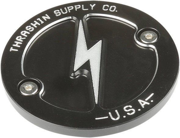 Thrashin Supply Co. - TSC-3027-4 - Points Cover - Dished - Black - M8