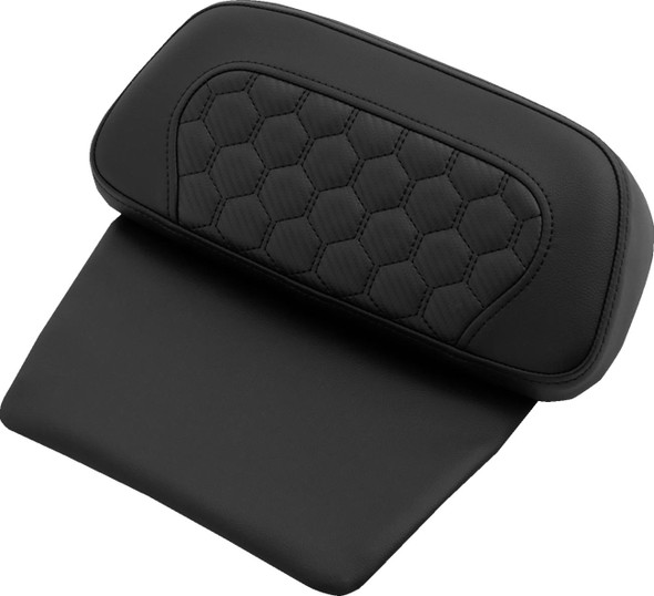 Saddlemen - 814-07C-HC-BLK - Chopped Tour Pak Pad - Honeycomb - Black Stitching - FLH/FLT '14-'24