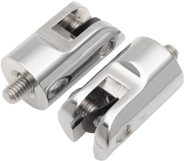 Accutronix - Footpeg Mounts - 1 1/2" Rear Peg Mounts with 3/8"-16 x 2" Mounting Bolts