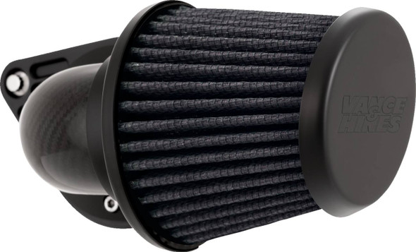 Vance & Hines - Weaved Carbon Fiber VO2 Falcon Air Intake Kit fits '99-'07 Touring (Except '99-'01 Touring Fuel Injection w/ Lower Fairings), '00-'15 Softail (Except '11-'15 CVO), '99-'17 Dyna Models (Except '16-'17 FXDLS)