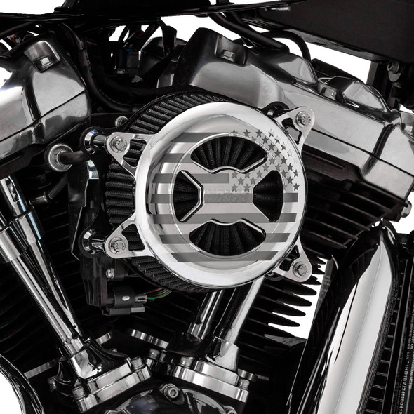Vance & Hines - 72045FG - VO2 America Air Intake Kit - Chrome - M8