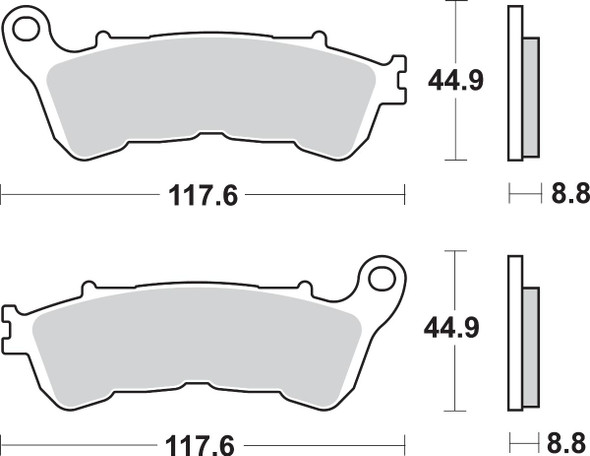 Sbs - 828HS - HS Brake Pads - Honda - 828HS