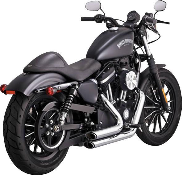 Vance & Hines - 17329 - Shortshots Staggered Exhaust System - Chrome