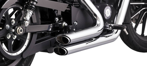 Vance & Hines - 17329 - Shortshots Staggered Exhaust System - Chrome