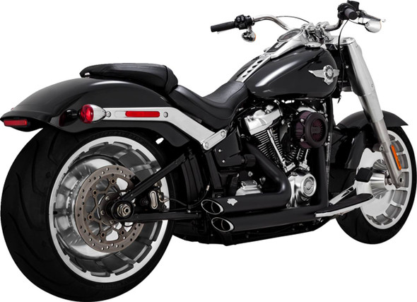 Vance & Hines - 47335 - Shortshots Staggered Exhaust System - Matte Black