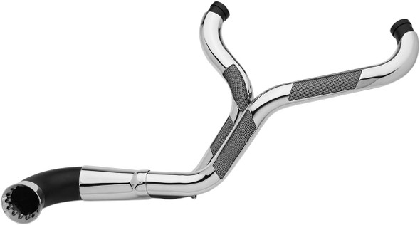 Trask - TM-5700CH - 2-into-1 Nasty Bastard Exhaust System - Chrome - '97-'16 FL