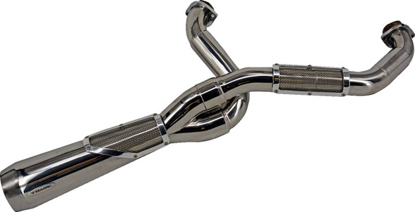 Trask - TM-5120PO - 2-into-1 Big Sexy Exhaust System - Polished Stainless Steel