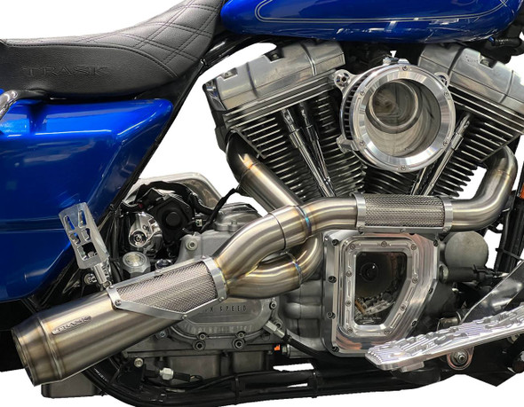 Trask - TM-5120 - 2-into-1 Big Sexy Exhaust System - Raw Stainless Steel