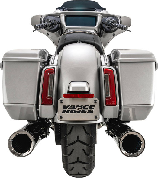 Vance & Hines - 16468 - Hi-Output Slip-On Mufflers - Dark Chrome - 4-1/2"
