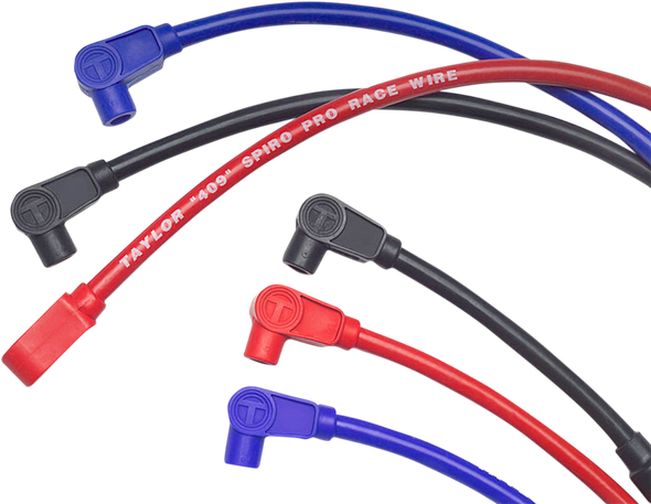 Sumax - 49033 - Spark Plug Wire - 10.4 mm - Black - '80-'98 FL