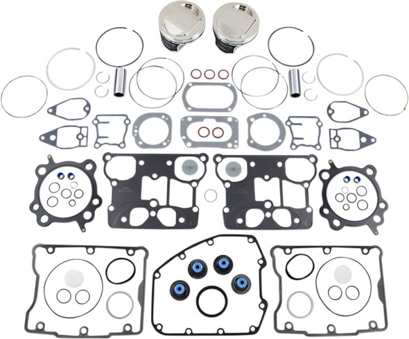 Wiseco - VT2711 - Piston Kit with Gasket - +0.010" - Twin Cam 88" Bored to 1550 cc (95 Cubic Inch)