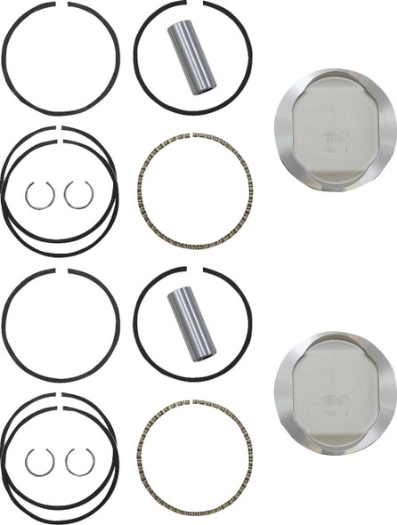 Wiseco - K0212P3 - Tracker™ Series Piston Kit - 3.528" - 883 cc Bored to 1200 cc - +0.030" - 883 XL