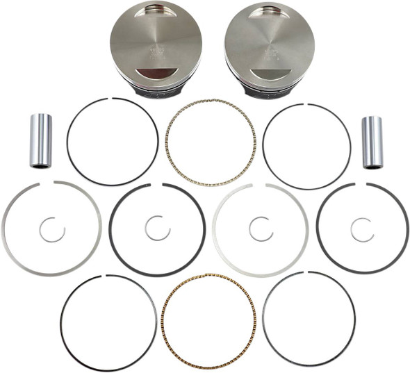 Wiseco - K1757 - Piston Kit - 4.000" - 96/103 Cubic Inch Bored to 110 Cubic Inch - Twin Cam