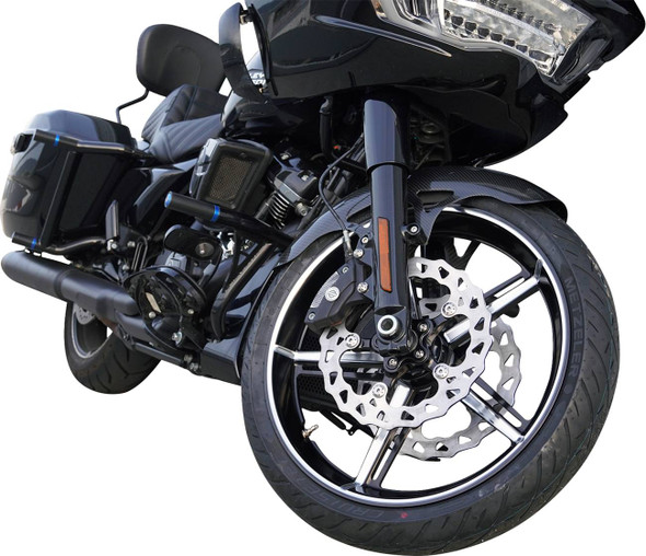 Arlen Ness - 91-654 - Wheel with Hub/Adapter - Factory 24 - Front - Black/Contrast Cut - 21x3.5