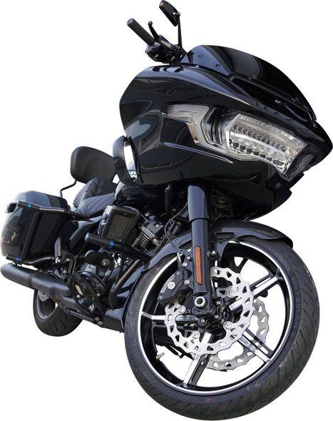 Arlen Ness - 71-422 - Wheel - Factory 24 - Front - Black/Contrast Cut - 21x3.5