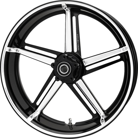 Arlen Ness - 71-420 - Wheel - Factory 24 - Front/Rear - Black/Contrast Cut - 18x5.5