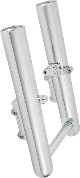Arlen Ness - 40-529 - Fork Legs - Chrome - Smooth - Dual Disc