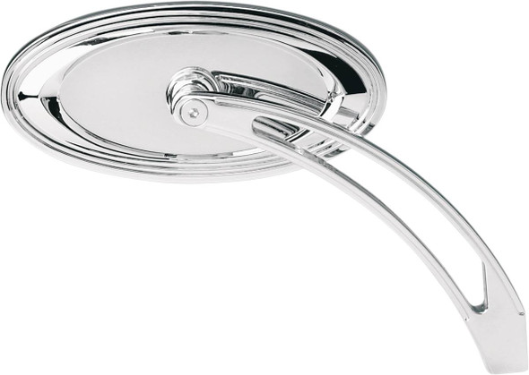 Arlen Ness - 13-044 - Mirror - Side View - Stepped - Oval - Chrome