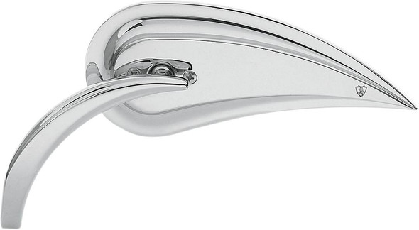 Arlen Ness - 13-090 - Mirror - Rad III - Side View - Teardrop - Chrome - Left