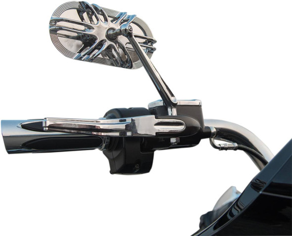 Arlen Ness - 13-163 - Mirror - Side View - Caged Series/10 Gauge - Chrome - Right