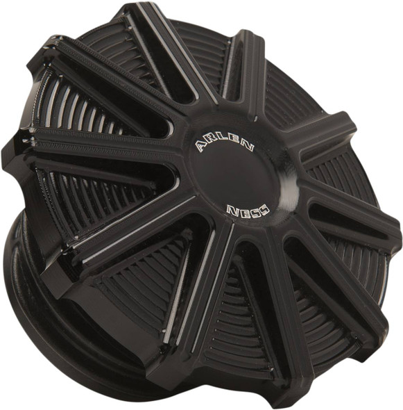 Arlen Ness - 701-000 - Vented Gas Cap - 10 Gauge - Black