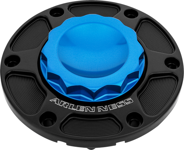 Arlen Ness - 701-015 - 12 Point Gas Cap - Blue