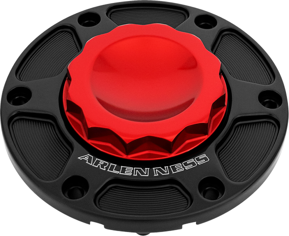 Arlen Ness - 701-017 - 12 Point Gas Cap - Red