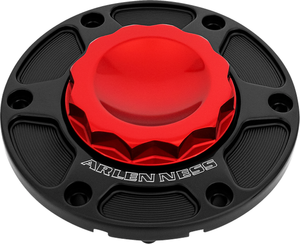 Arlen Ness - 701-017 - 12 Point Gas Cap - Red