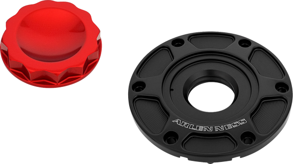 Arlen Ness - 701-017 - 12 Point Gas Cap - Red