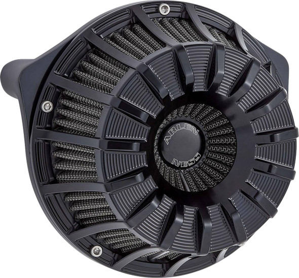 Arlen Ness - Black 15-Spoke Inverted Series Air Cleaner Kit fits '24-'25 Harley M8 Gen 2 FLHX/​FLHXU/​FLTRX/​FLTRXSTSE, '23-'25 FLHXSE/​FLTRXSE, '25 Softail Models