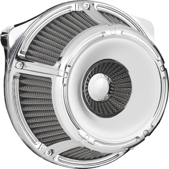 Arlen Ness - Chrome Slot Track Inverted Series Air Cleaner Kit fits '24-'25 Harley M8 Gen 2 FLHX/​FLHXU/​FLTRX/​FLTRXSTSE, '23-'25 FLHXSE/​FLTRXSE, '25 Softail Models