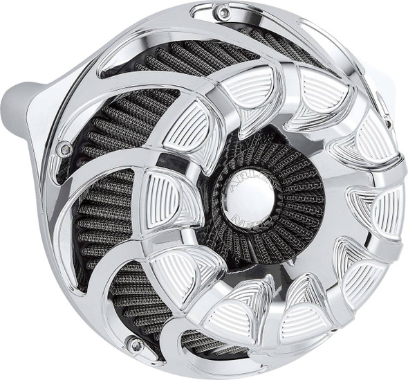 Arlen Ness - Chrome Drift Inverted Series Air Cleaner Kit fits '24-'25 Harley M8 Gen 2 FLHX/​FLHXU/​FLTRX/​FLTRXSTSE, '23-'25 FLHXSE/​FLTRXSE, '25 Softail Models