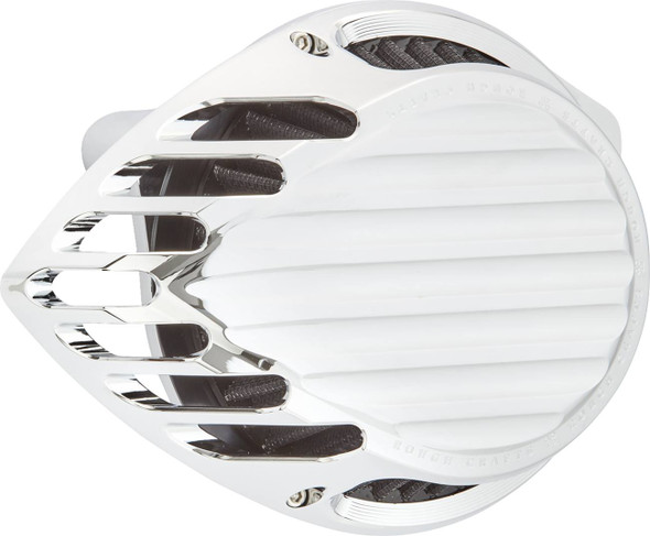 Arlen Ness - Chrome Rough Craft Air Cleaner Kit fits '24-'25 Harley M8 Gen 2 FLHX/​FLHXU/​FLTRX/​FLTRXSTSE, '23-'25 FLHXSE/​FLTRXSE, '25 Softail Models