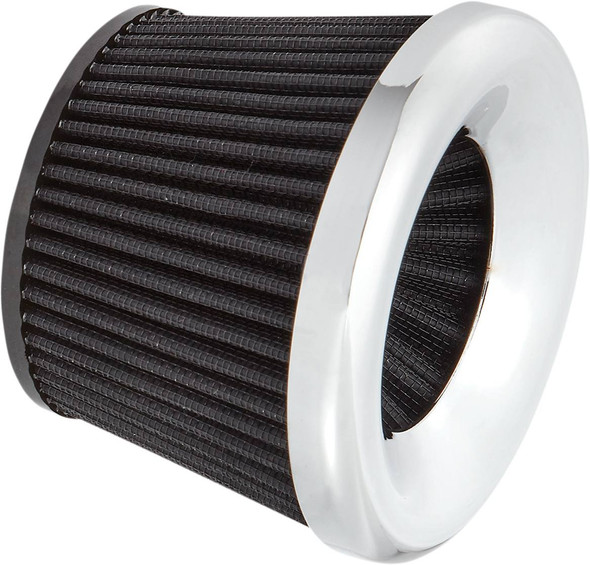 Arlen Ness - 81-209 - Replacement Velocity 65°/90° Air Filter - Chrome