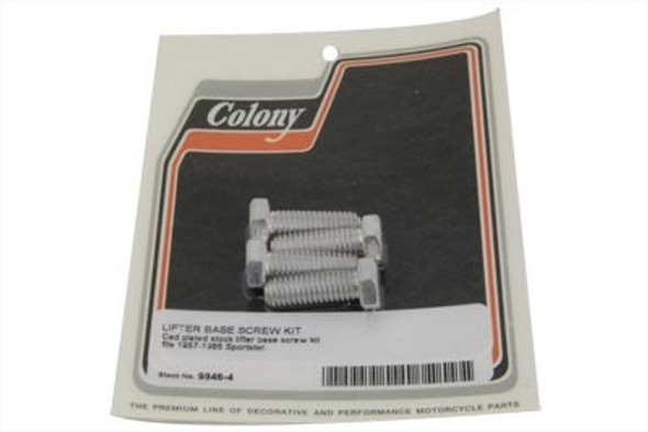 Colony - Tappet Block Screw Kit - Cadmium fits '57-'85 XL