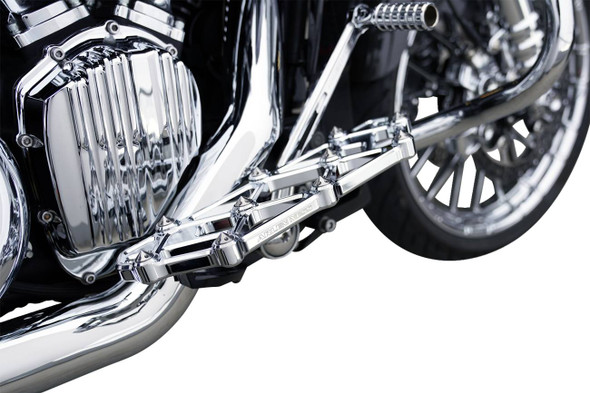 Arlen Ness - 410-054 - Diamond Floorboards - Driver - Chrome