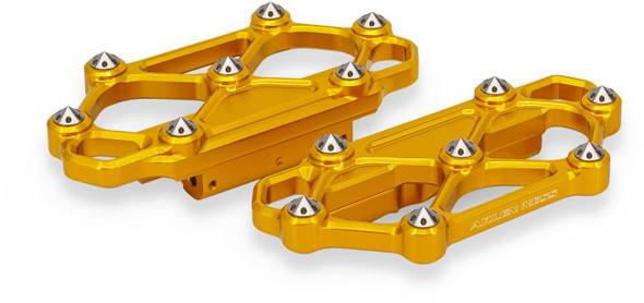 Arlen Ness - 410-061 - Diamond Floorboards - Passenger - Gold