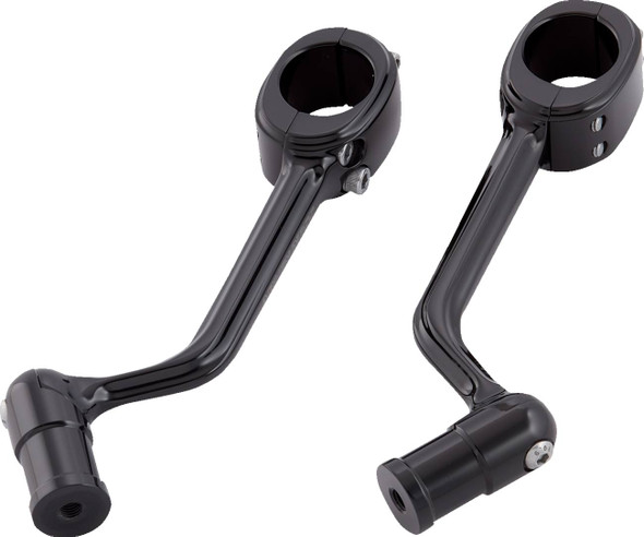 Arlen Ness - 400-043 - Forged Highway Peg Mounts - Black