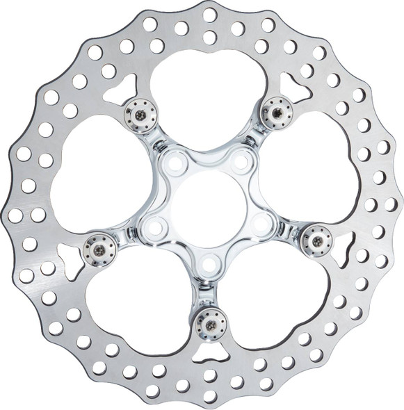 Arlen Ness - 300-076 - Spider Rotor - 11.8" - Chrome - Rear