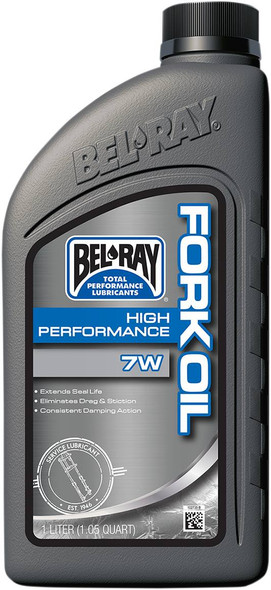 Bel-Ray - 99310-B1LW - High-Performance Fork Oil - 7wt - 1L